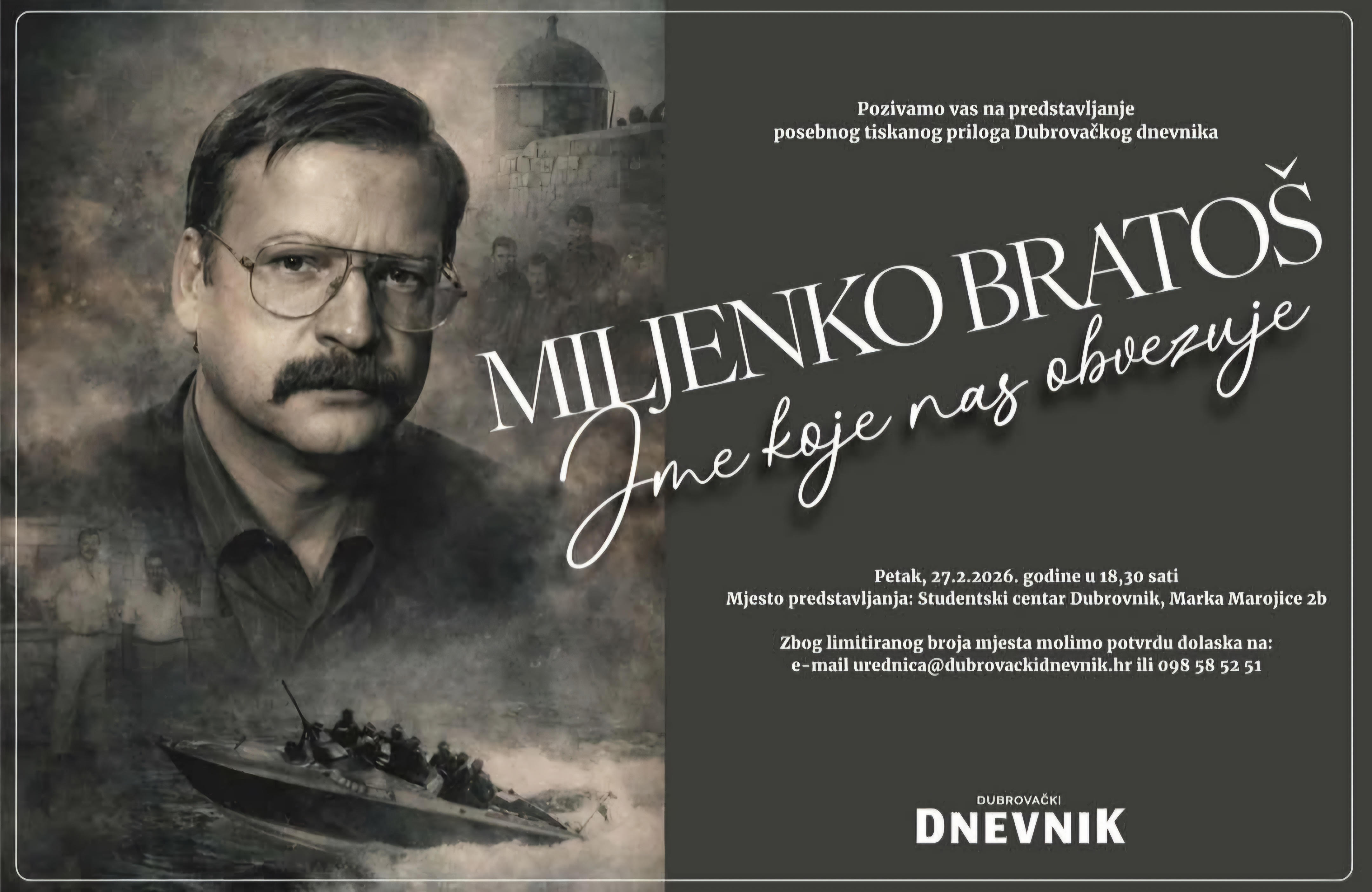 Miljenko Bratoš - ime koje nas obvezuje