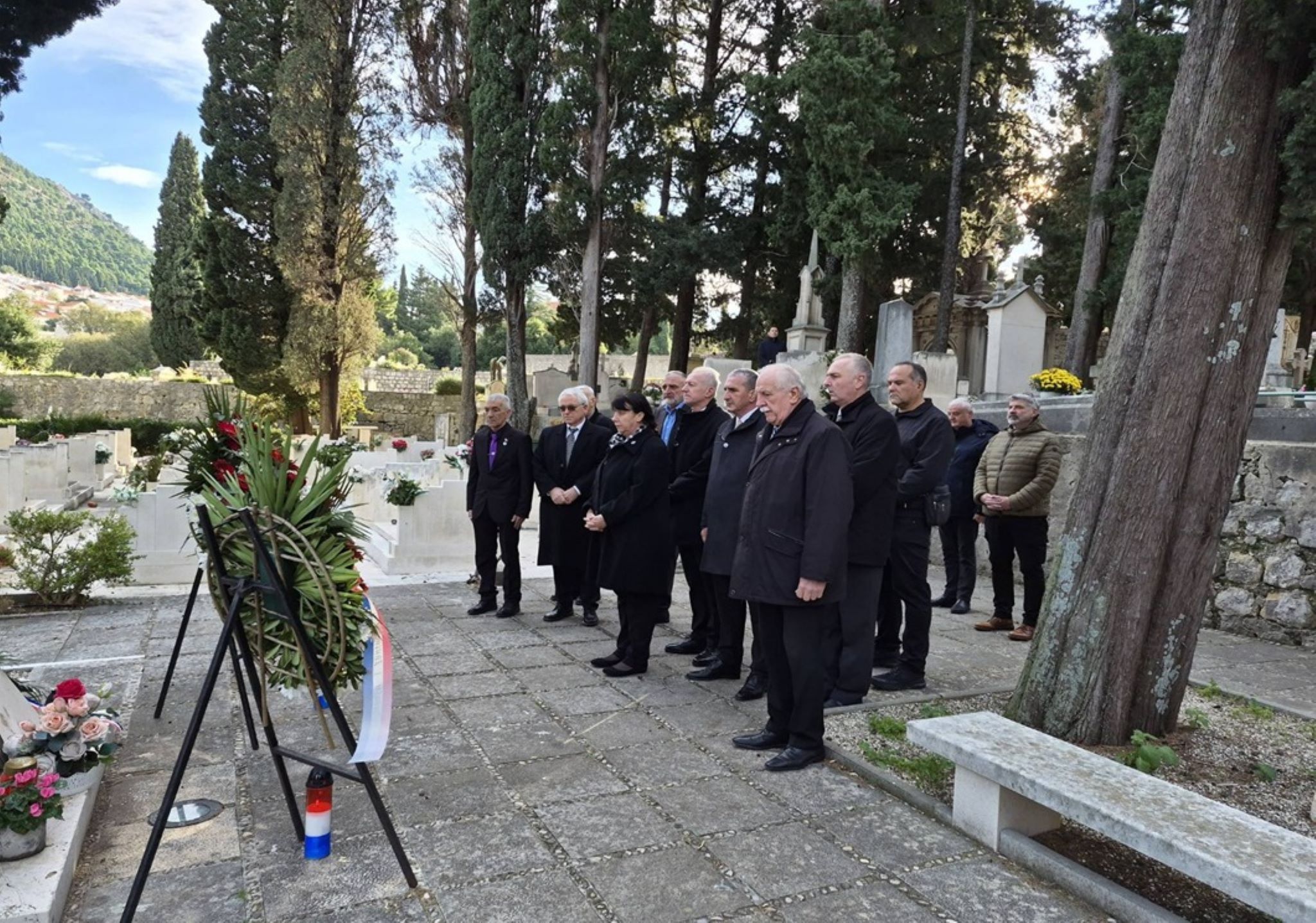 Polaganje vijenaca uoči Skupštine HČZ DNŽ